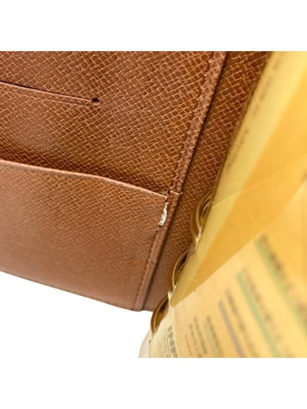 Louis Vuitton Monogram Agenda System Planner Brown Leather